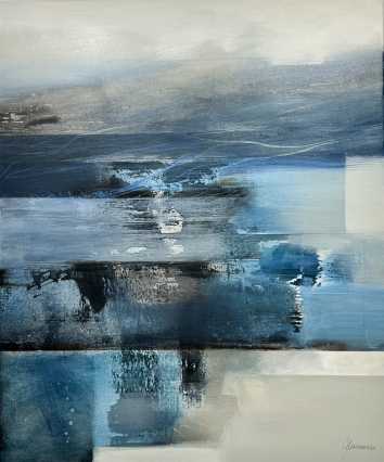 Deep Blue - 100 x 120 cm